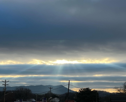 Sunset taken over Shen Dao Clinic